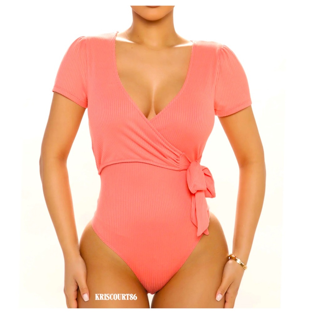 2 BRAND NEW Fashion Nova Women’s Bodysuit Set Both Size Large - Picture 2 of 13